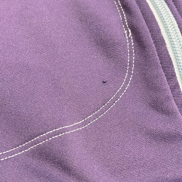 Alo Cool Fit 2 Tone Athletic Performance Zipper Front Scuba Jacket / Navy & Mint - Picture 6 of 6